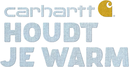 Carhartt Houdt je warm logo